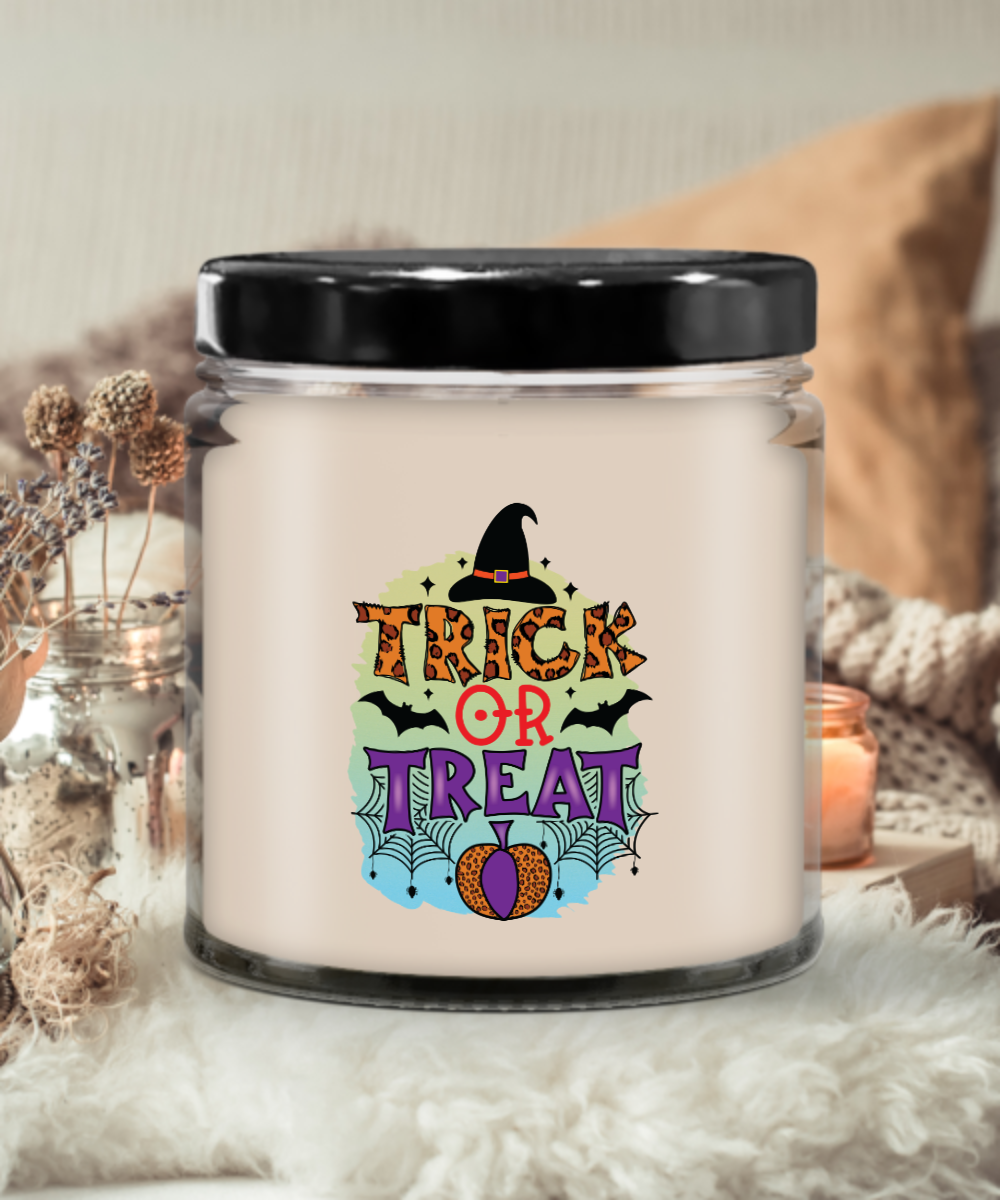 Trick Or Treat 9oz Vanilla Halloween Candle