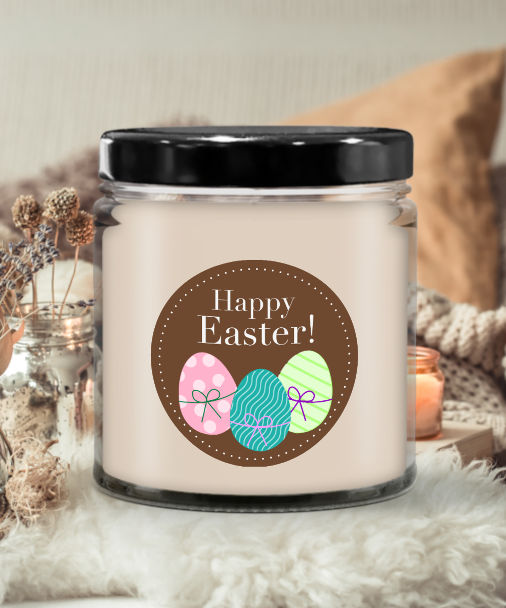 Happy Easter Vanilla Scented Candle in Keepsake Jar with Lid