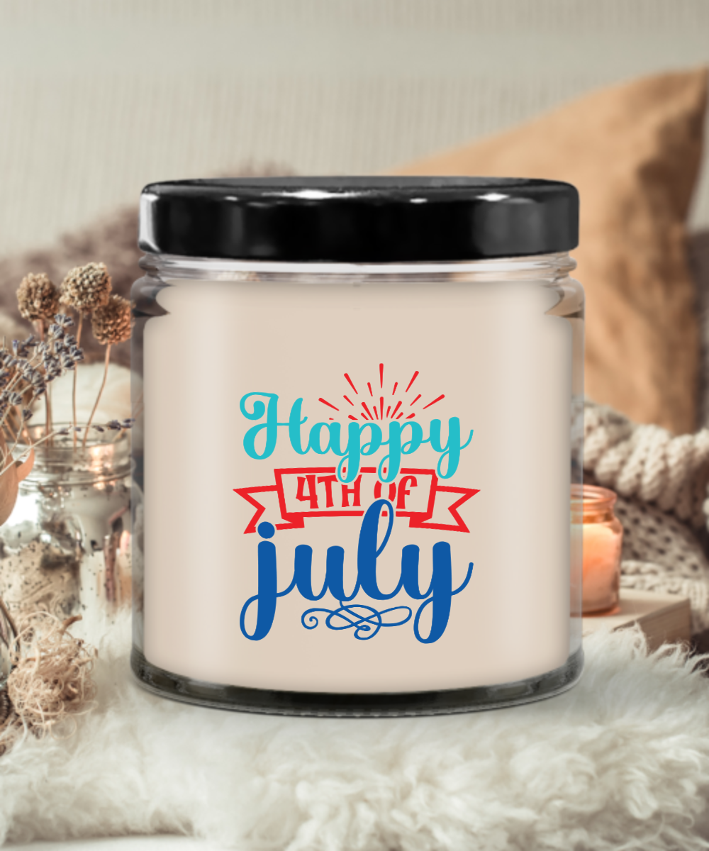 Happy 4th of July 9oz Vanilla Candle in Keepsake Jar