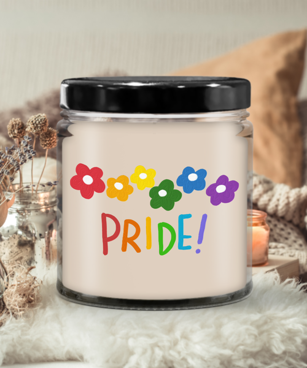 Pride Flowers - 9oz Vanilla Scented Soy Candle