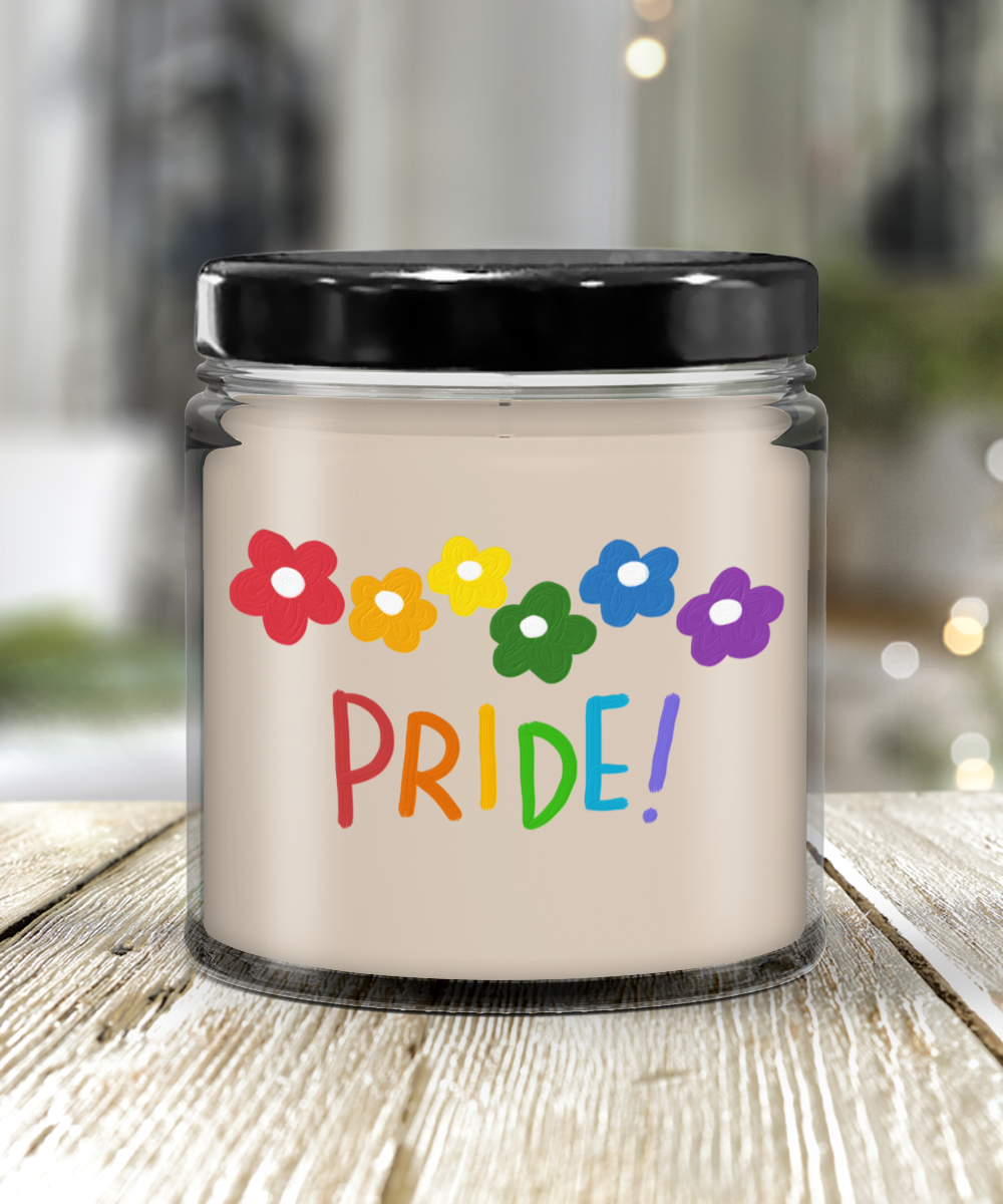 Pride Flowers - 9oz Vanilla Scented Soy Candle