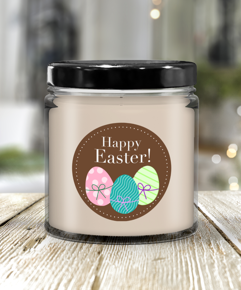 Happy Easter Vanilla Scented Candle in Keepsake Jar with Lid