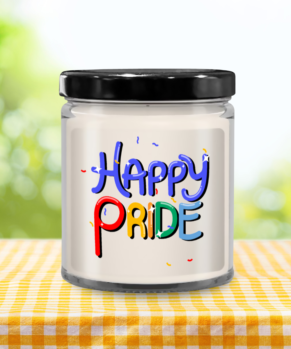 Happy Pride 9oz Vanilla Scented Soy Candle