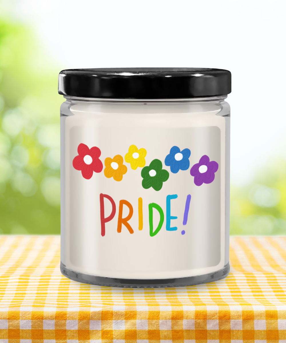 Pride Flowers - 9oz Vanilla Scented Soy Candle
