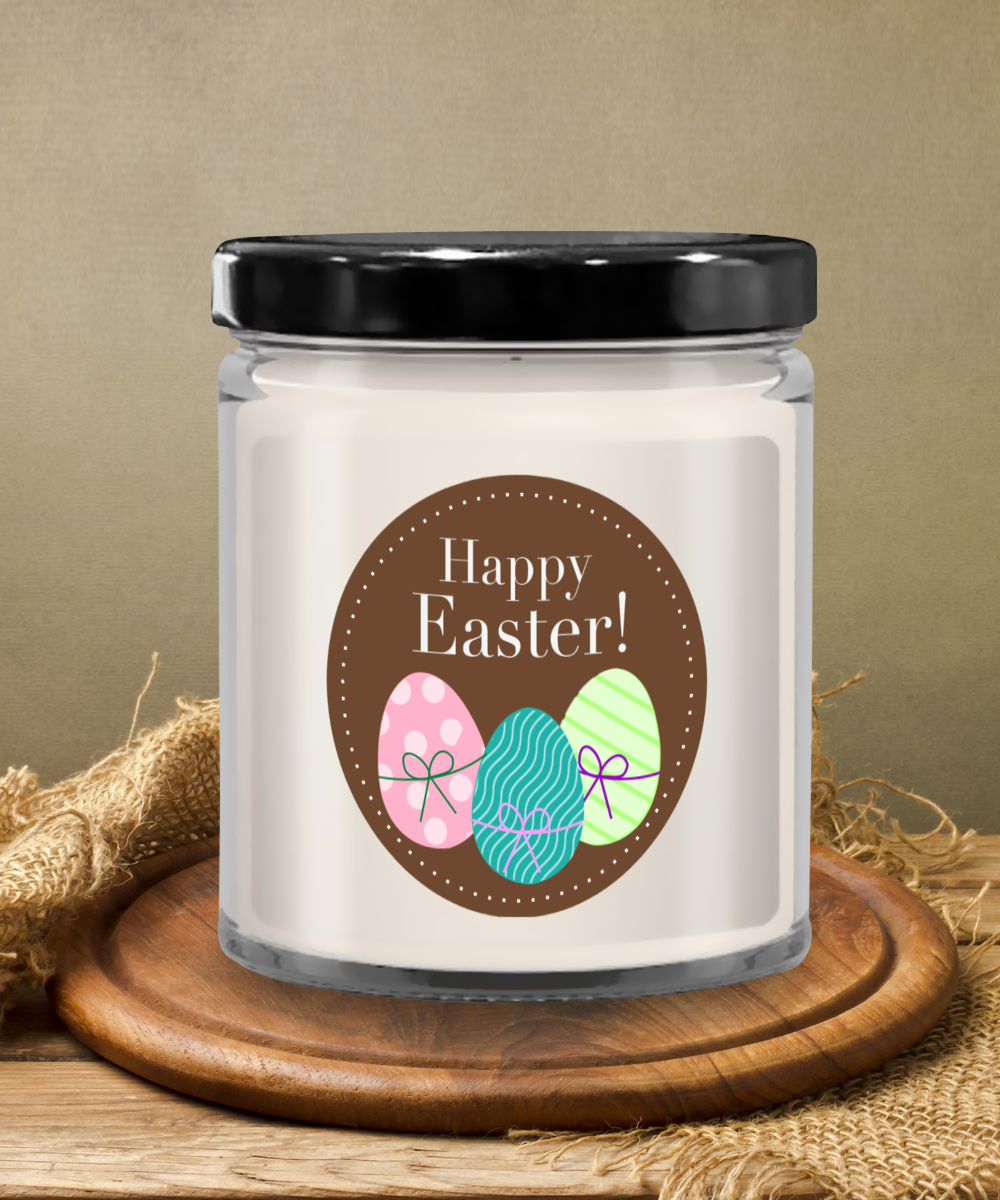 Happy Easter Vanilla Scented Candle in Keepsake Jar with Lid