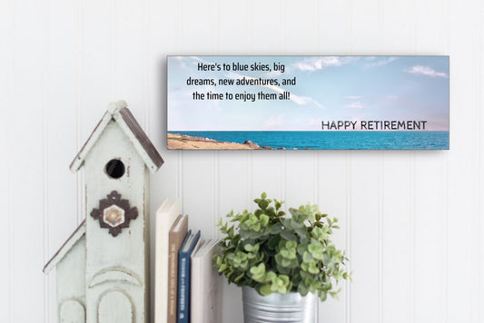 Happy Retirement Wall Sign or Table Display